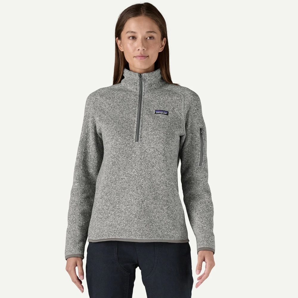 Patagonia Gray Better Sweater 1/4-Zip Fleece Size Medium in Excellent Condition